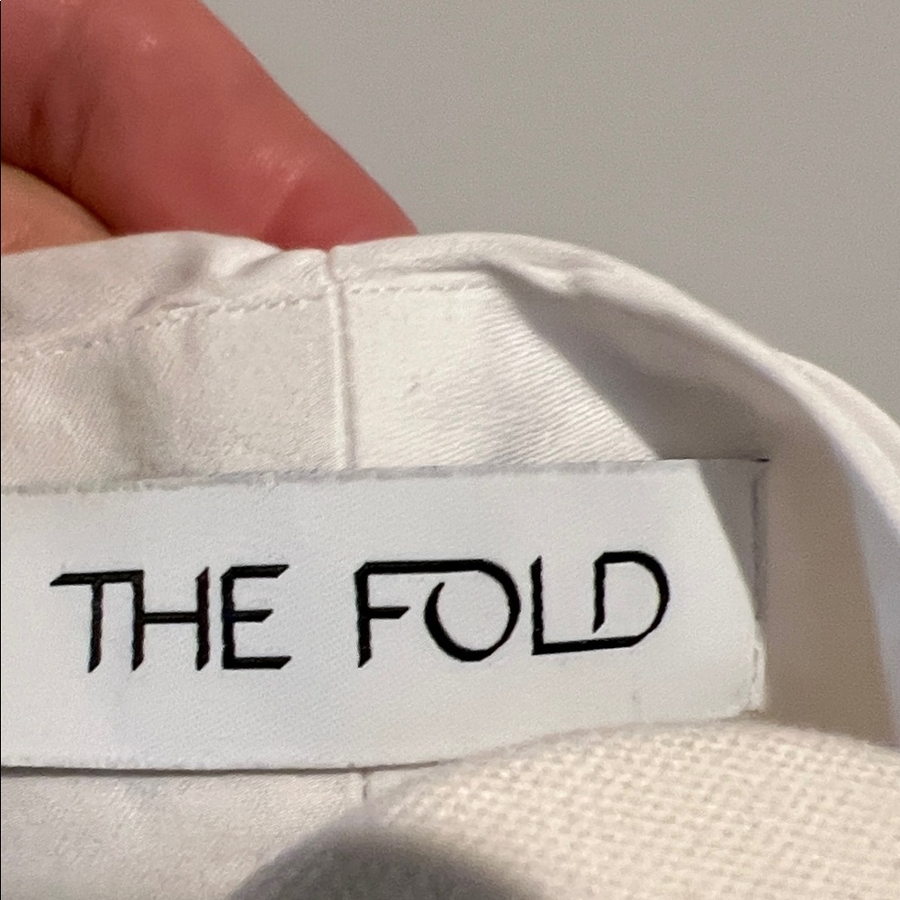 The Fold London White Wrap Blouse - Picture 2 of 4